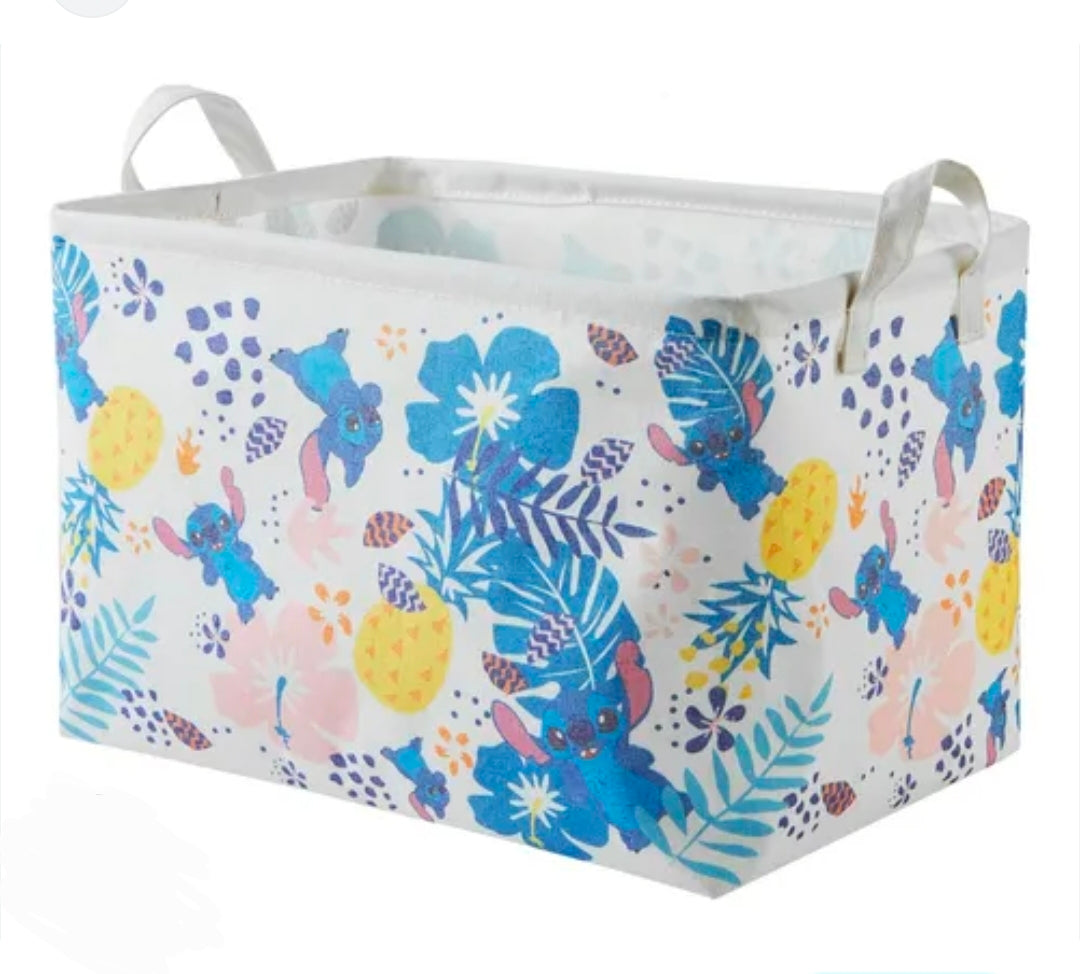 Cesta de tela para juguetes, Stitch