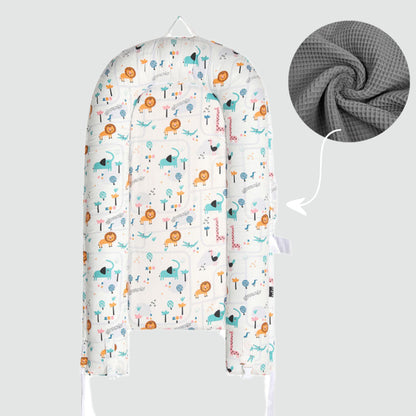 Nido para bebe, diseño safari/waffle