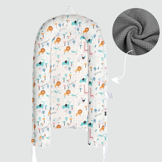 Nido para bebe, diseño safari/waffle
