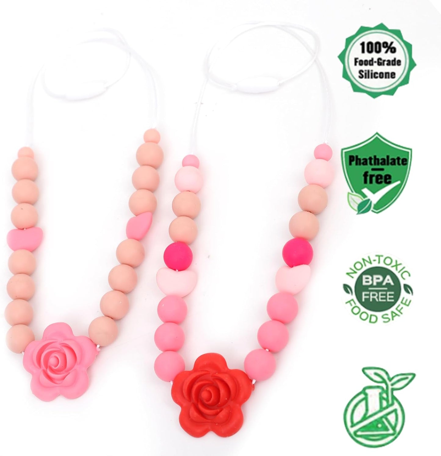 2 collares de lactancia materna – Collar sensorial de silicona