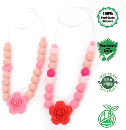 2 collares de lactancia materna – Collar sensorial de silicona