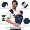 Shiaon- Portabebés, portabebés para recién nacidos hasta niños pequeños (7-45 libras), azul