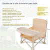 Silla plegable para niños, talla M