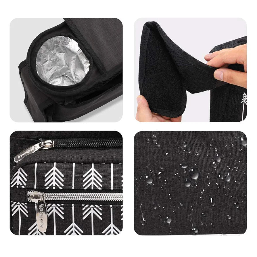 Lekebaby- Organizador de cochecito con portavasos aislado