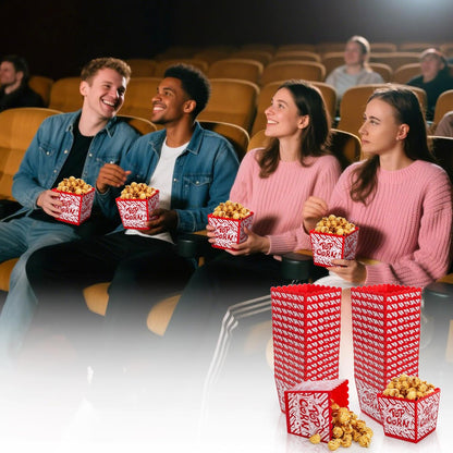 Paquete de 25 cajas de plástico reutilizables para palomitas de maíz, 3.8 x 3.8
