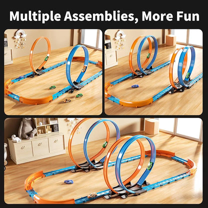 MSKOLER - Juego de pistas de carreras de coche para niños