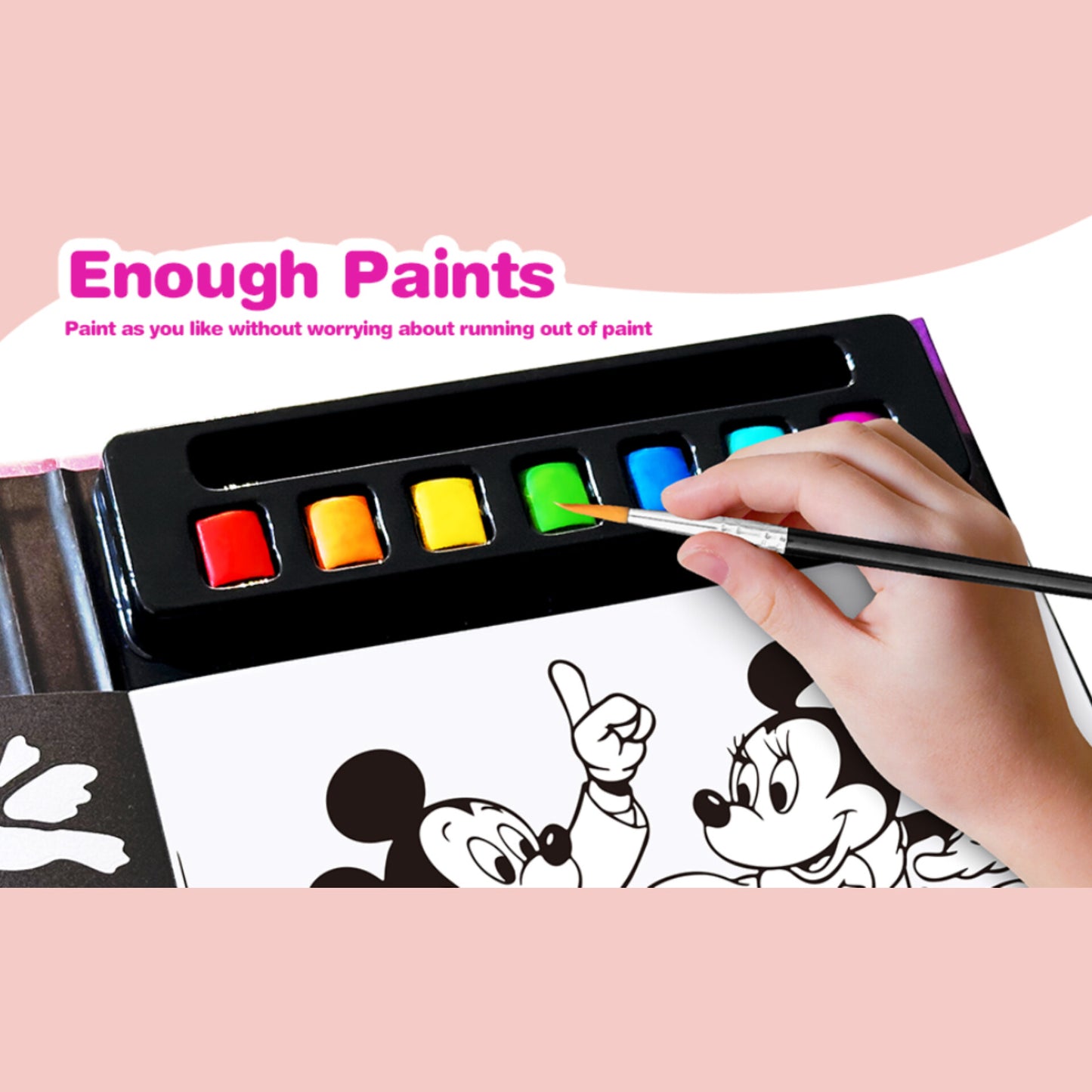 Libro divertido con juegos de arte de aluminio y pintura de acuarela para niños