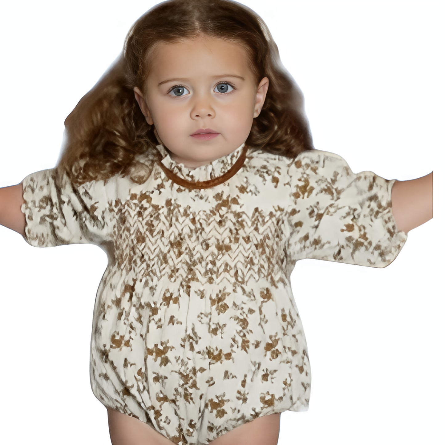 AliPicks-Mameluco floral, 3T