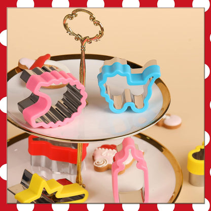 Etersion-Cortadores de galletas para baby shower, 8 piezas