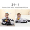 Lovvie & Joy-Alfombrilla 2 en 1 y almohada de apoyo sentado, almohada de apoyo boca abajo