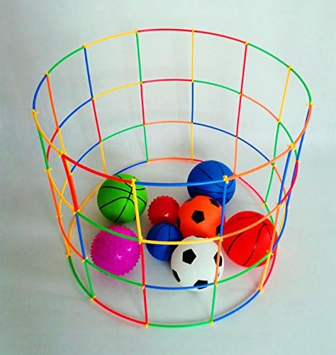 RAINBOW TOYFROG Juguetes de construcción de paja, 300 piezas