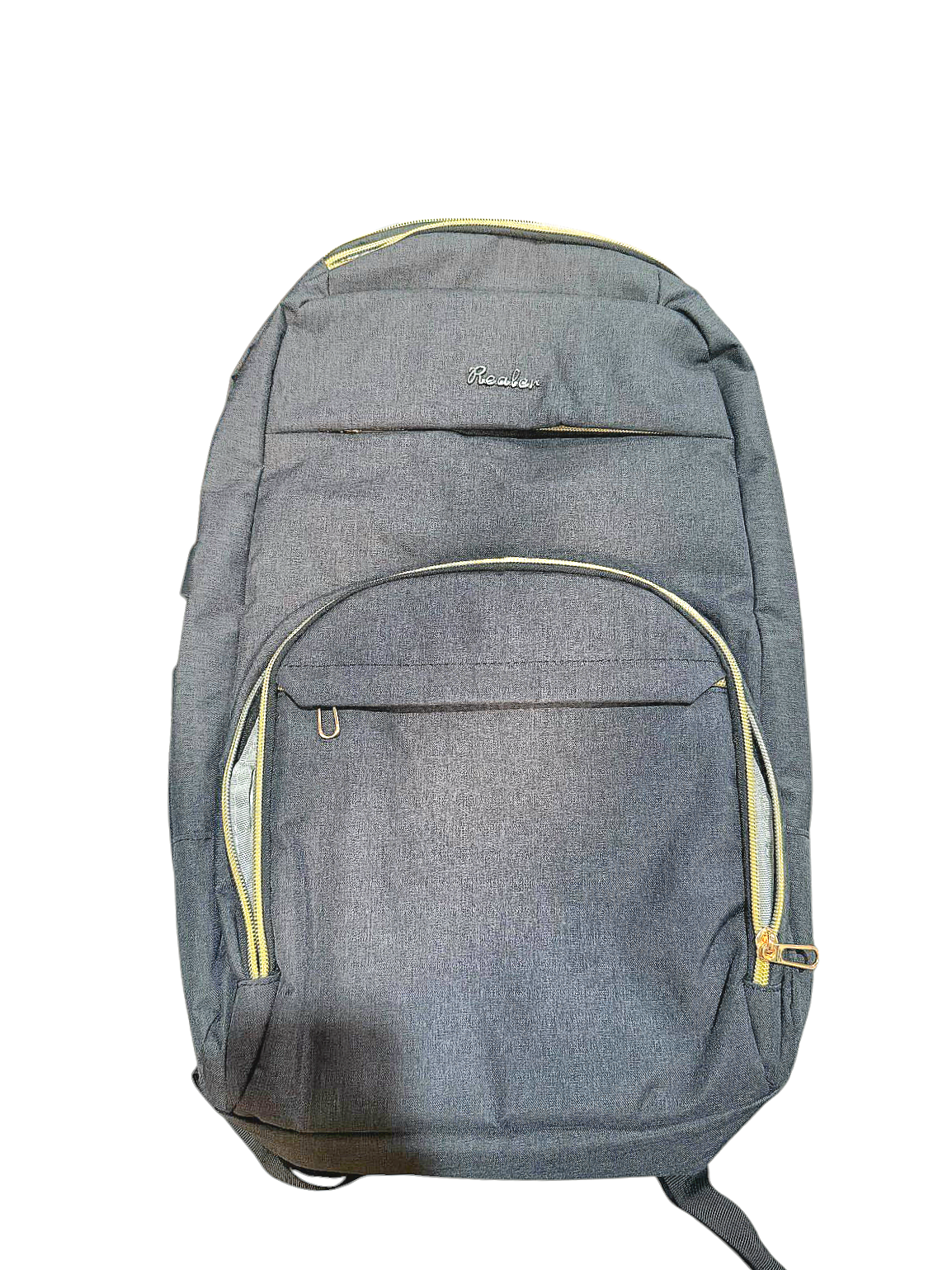 Realer-Mochila gris para espalda