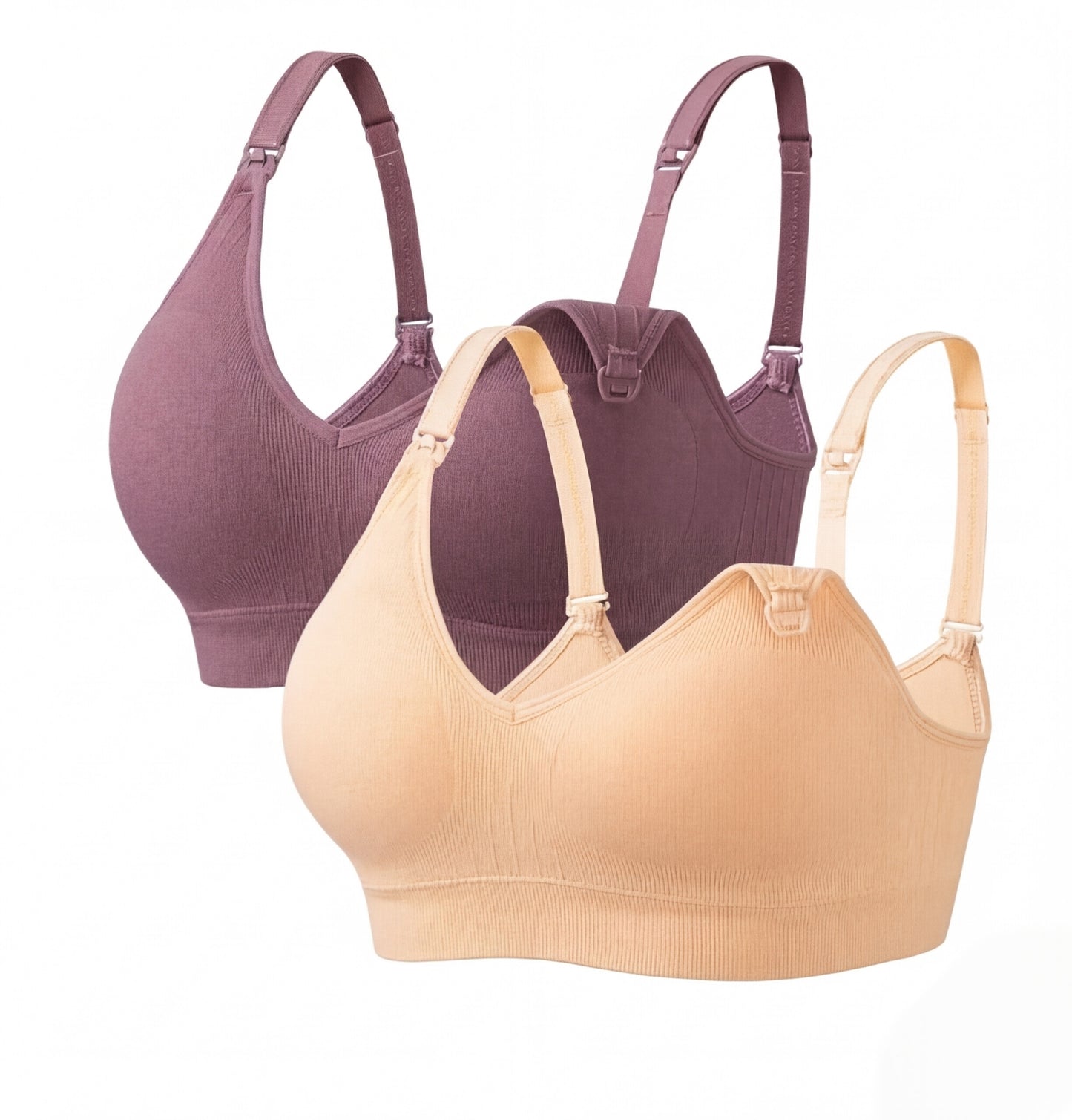 HBselect Bras de Lactancia para Mujeres Embarazadas y Amamantando, 2 uds, talla L