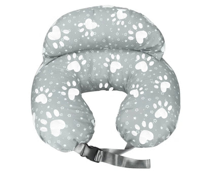 Q-MIULIKE- Almohada de lactancia, diseño huellas
