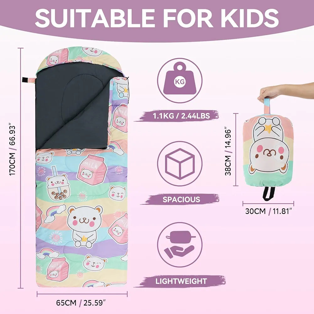 Saco de dormir para niños para acampar