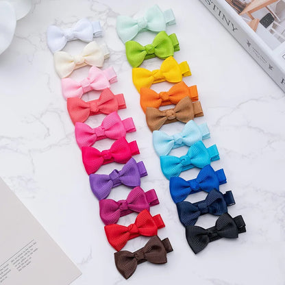Alinmo- Juego de lazos para el pelo y pinzas de cocodrilo de 1.8 pulgadas: 60 piezas