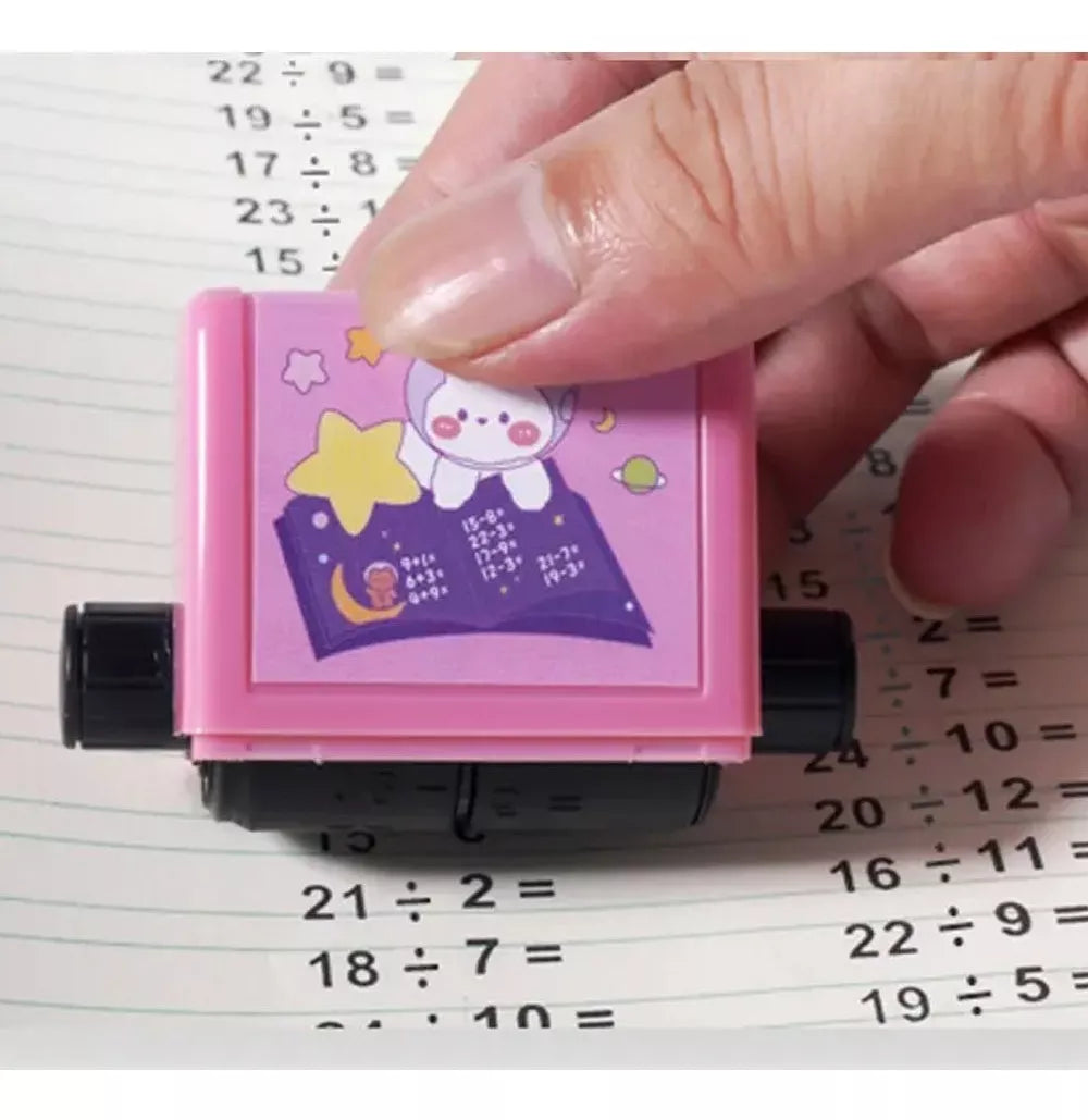 Kit de sellos pedagógicos para matemáticas, división y multiplicación