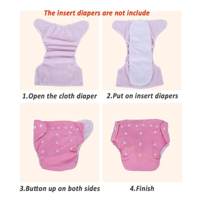 Pañales reutilizables (no incluye insertos) 4 uds
