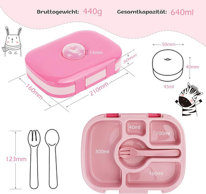 Set de fiambrera bento con lonchera de mano