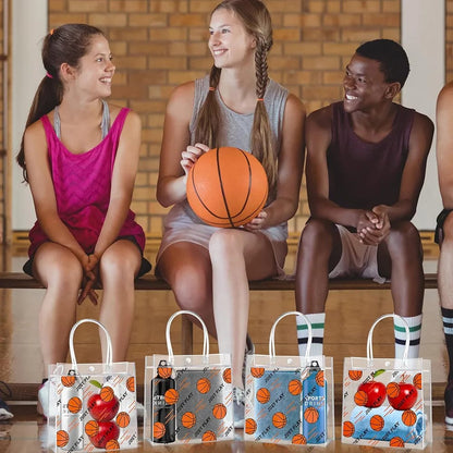 48 bolsas de plástico grueso, básquetbol