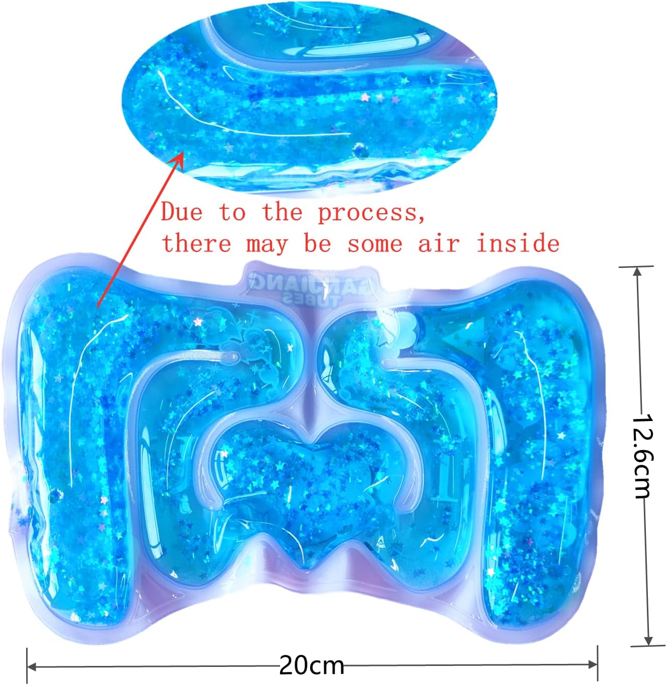 Paquete de 2 juguetes sensoriales de tubo blando para la ansiedad