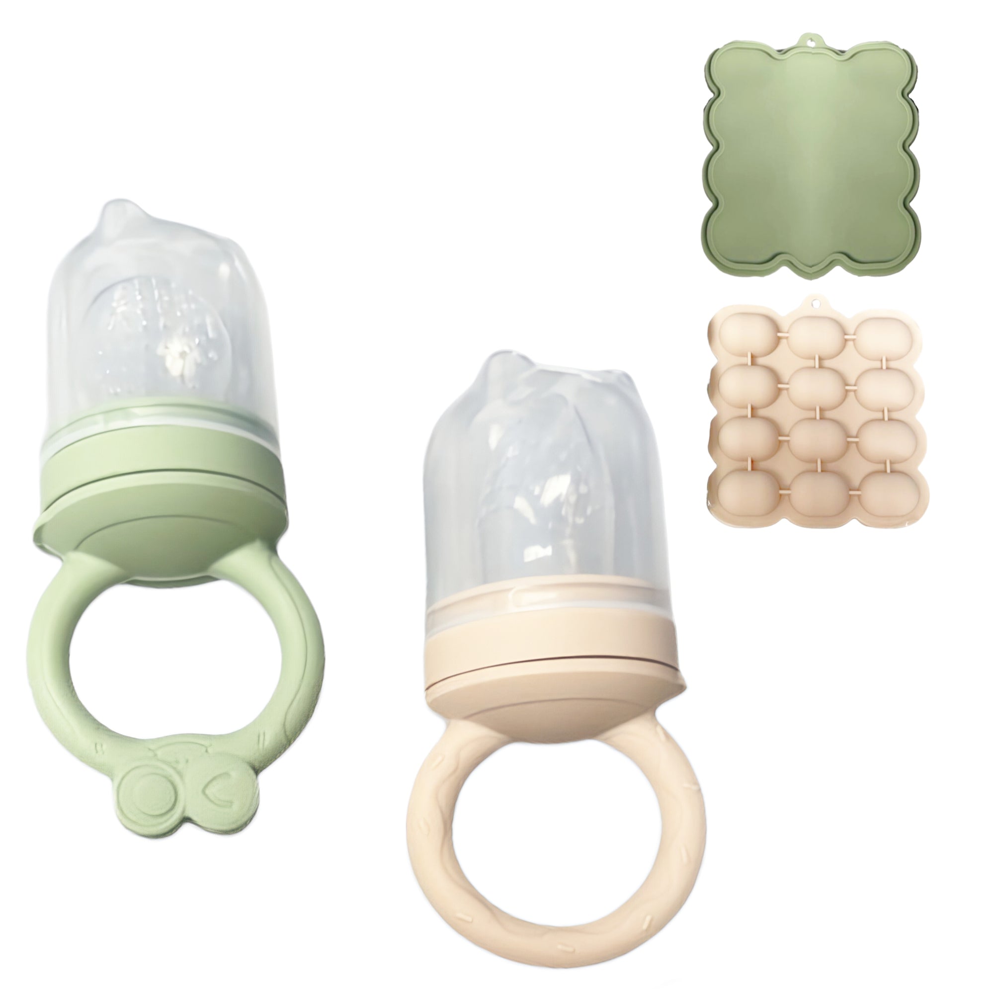 Chupetes para alimentos con moldes de silicona libres de BPA y ftalatos, 4pcs