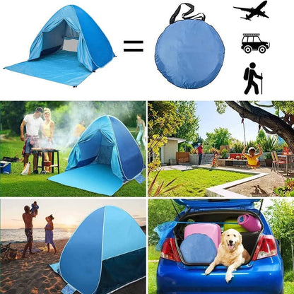 Refugio de playa XXL Pop Up protección UV 50 +, 3-5 personas,  200 x 165 x 130 cm