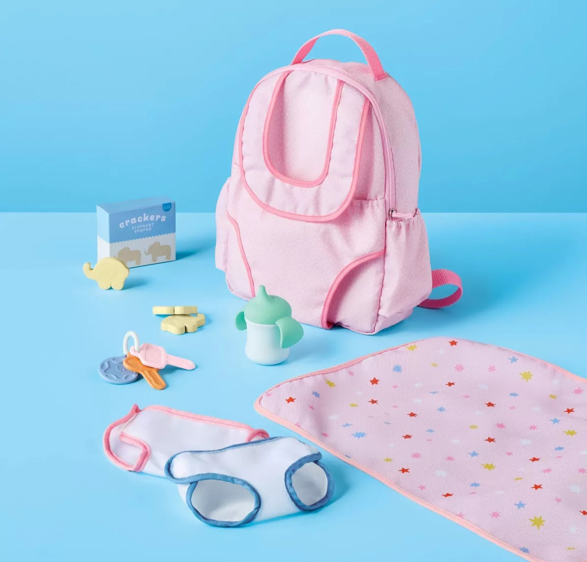Gigglescape-Juego de bolsa de pañales para muñeca