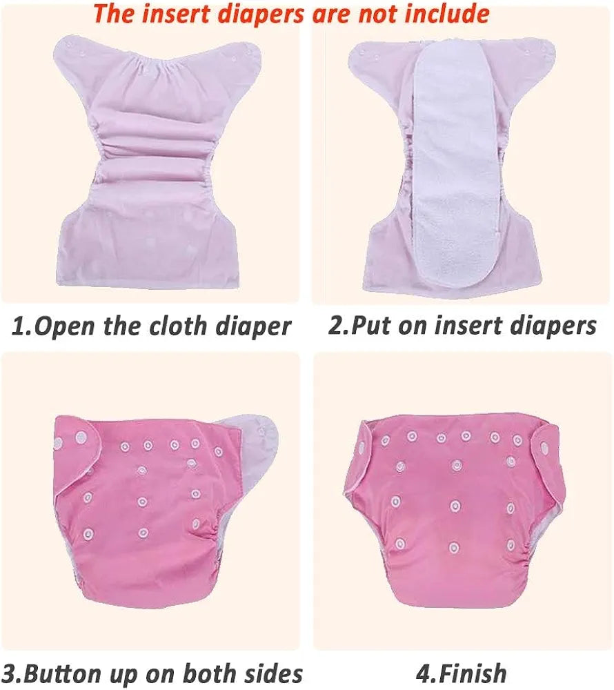 Pañales reutilizables (no incluye insertos) 3 uds