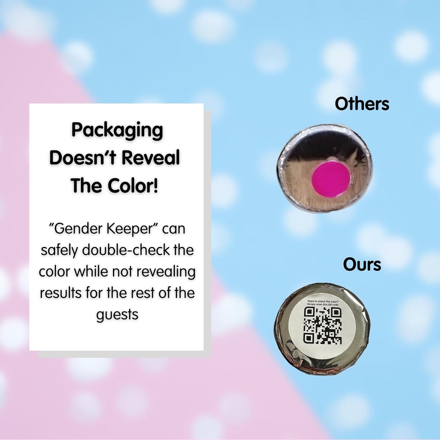 Cañones revelación de género, rosa