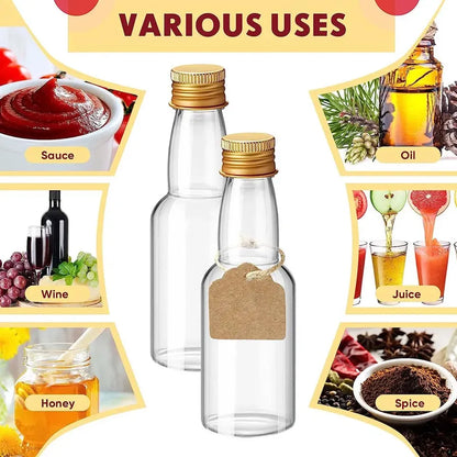 Set de 50 botellas de plástico para recuerdos