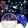 Proyector de luz nocturna, unicornios/ estrellas