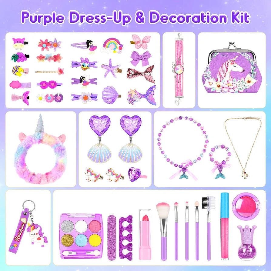 Calendario de adviento para niñas, morado