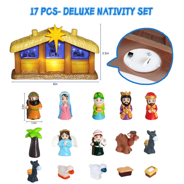Set navideño para niños, 17pcs