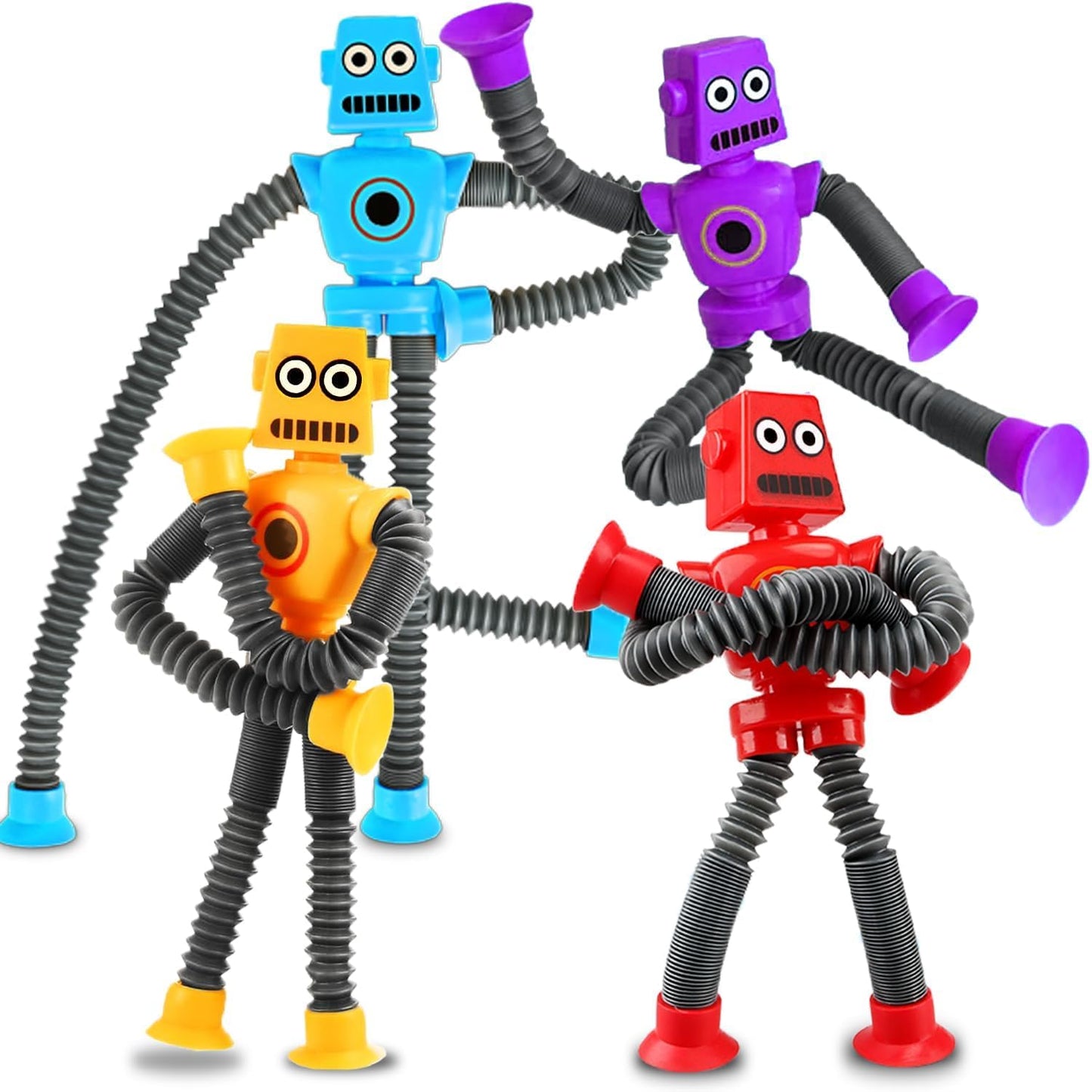 Robot sensorial de viaje de viaje de 4 piezas para niños