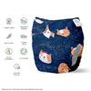 Super Bottoms- Pañal de tela Good Cat-titude Freesize, 0-6 meses