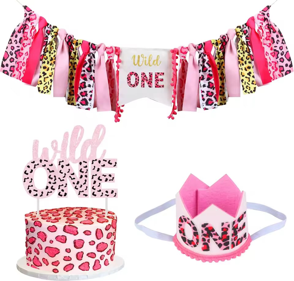 Set de decoración un año, Wild One