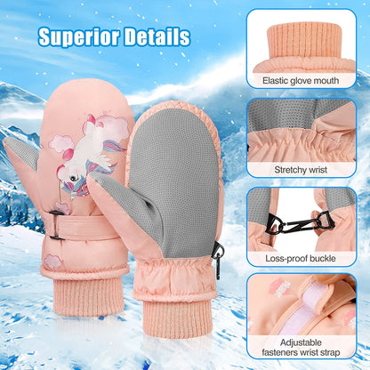 Guantes de esquí para niños, 2-4 años
