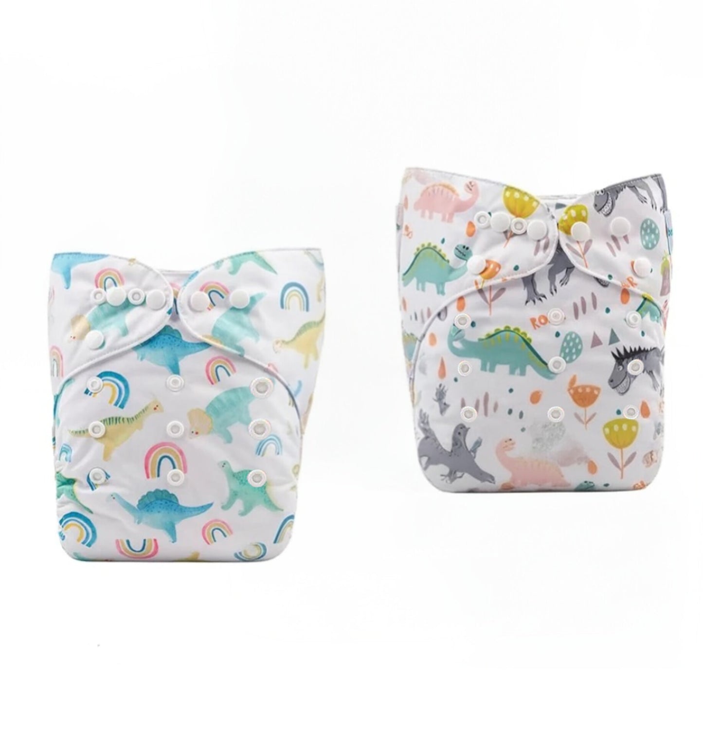 Pañales de tela reutilizables, ajustables, 2 uds (sin insertos)