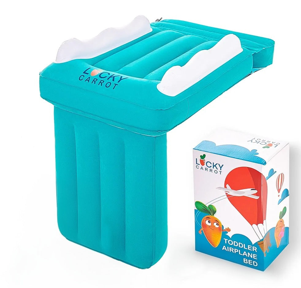 Cama de avión inflable Lucky Carrot para niños pequeños