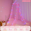 Unicorn Castle - Toldo de cama para niñas con temporizador remoto