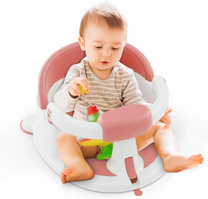 Asiento de baño para bebés (6-24 meses), rosa