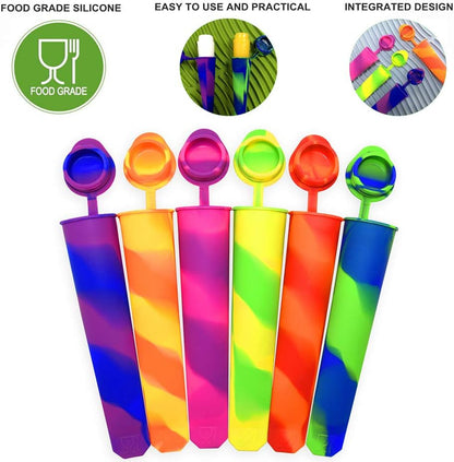 Bangp-Moldes de paletas para niños, 6 moldes de silicona sin BPA