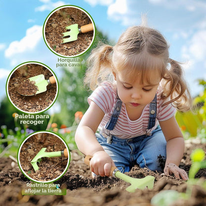 Set de jardinería para niños