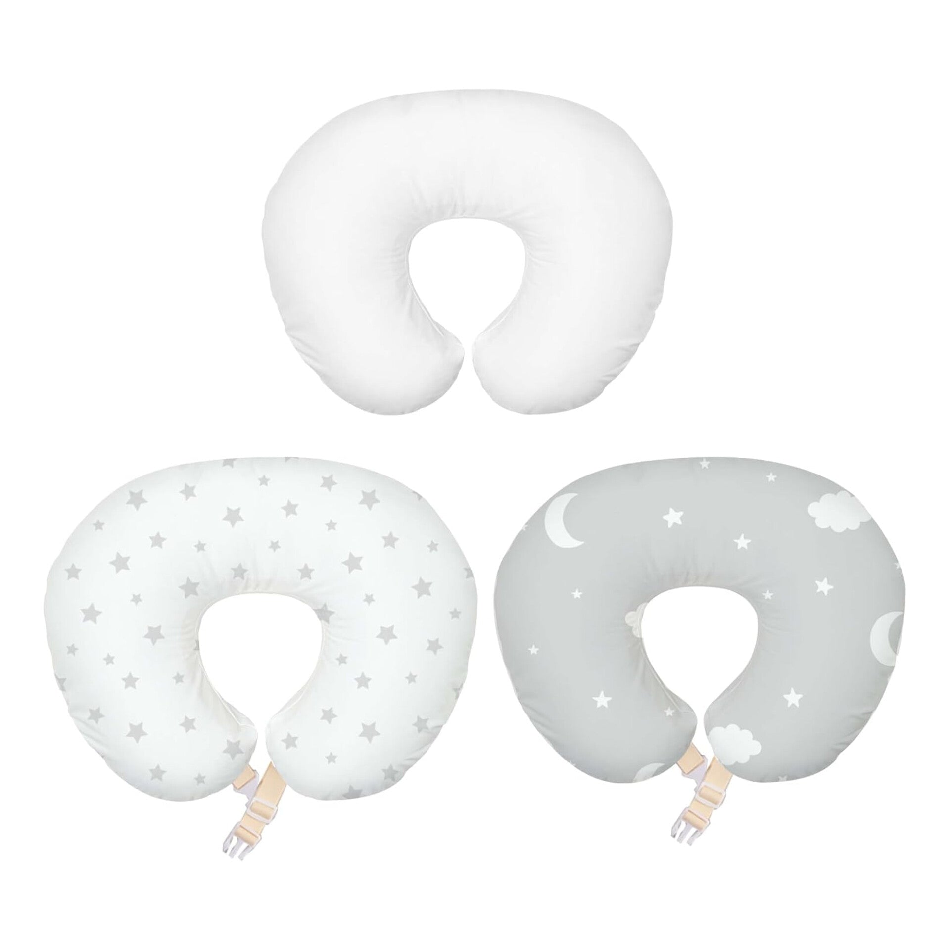 Almohada de lactancia con juego  de 2 cobertores