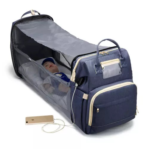 Pañalera para bebé, azul