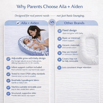 Tumbona infantil de algodón orgánico, reversible, ajustable y portátil