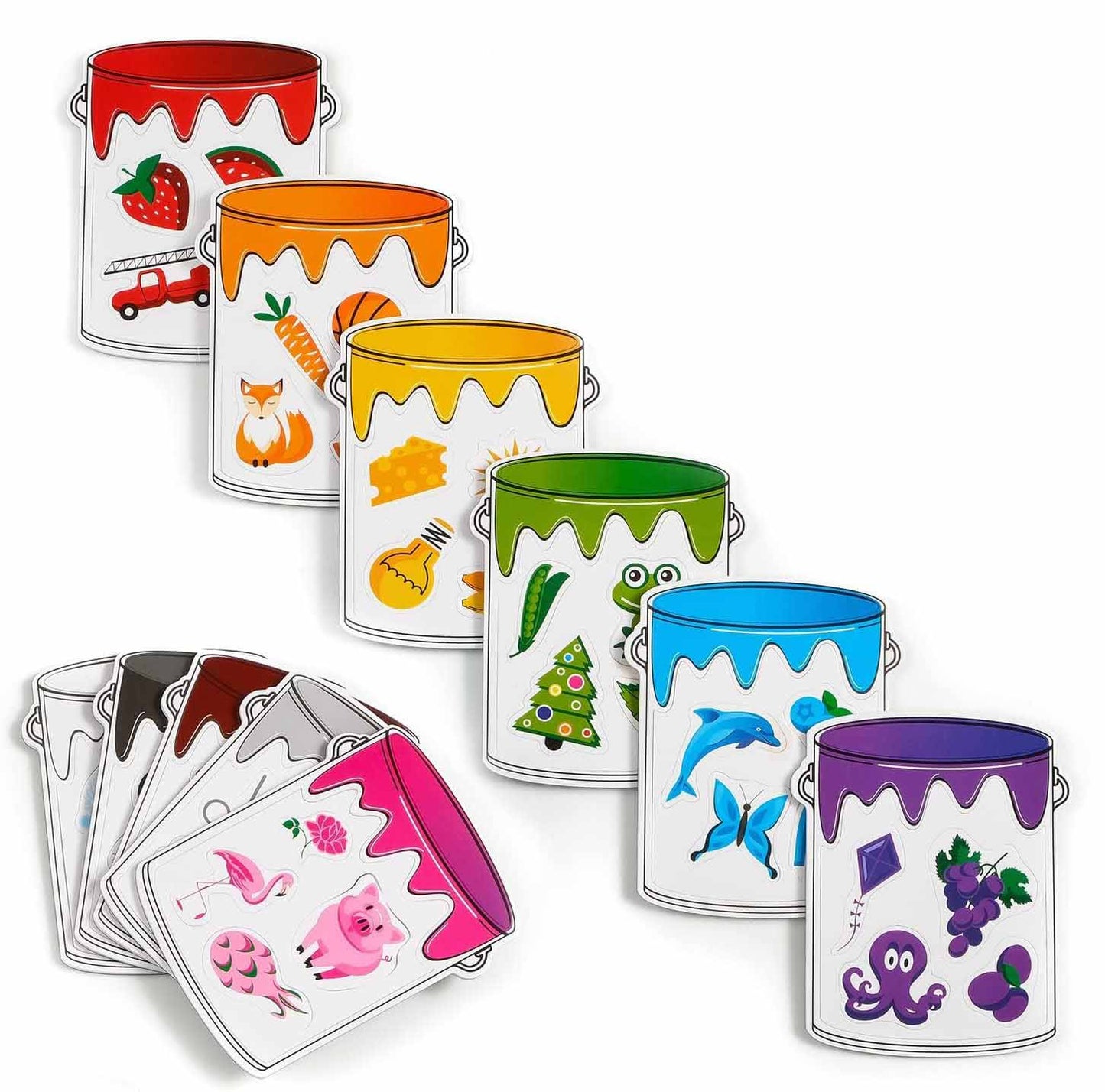 ABACO-Juego magnético de clasificación de colores, 66 piezas
