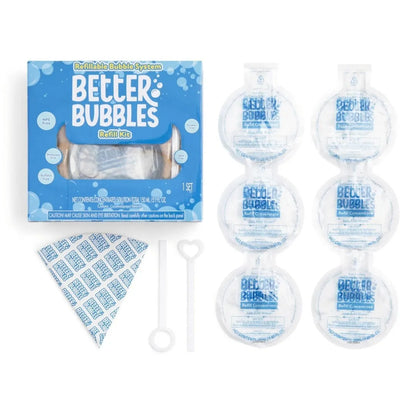 Kit de recarga Better Bubbles concentrado 6 piezas con varitas de 2 piezas