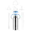 Lil' Hammy- Taza para sorber de acero inoxidable 3 en 1, 8 onzas, Azul